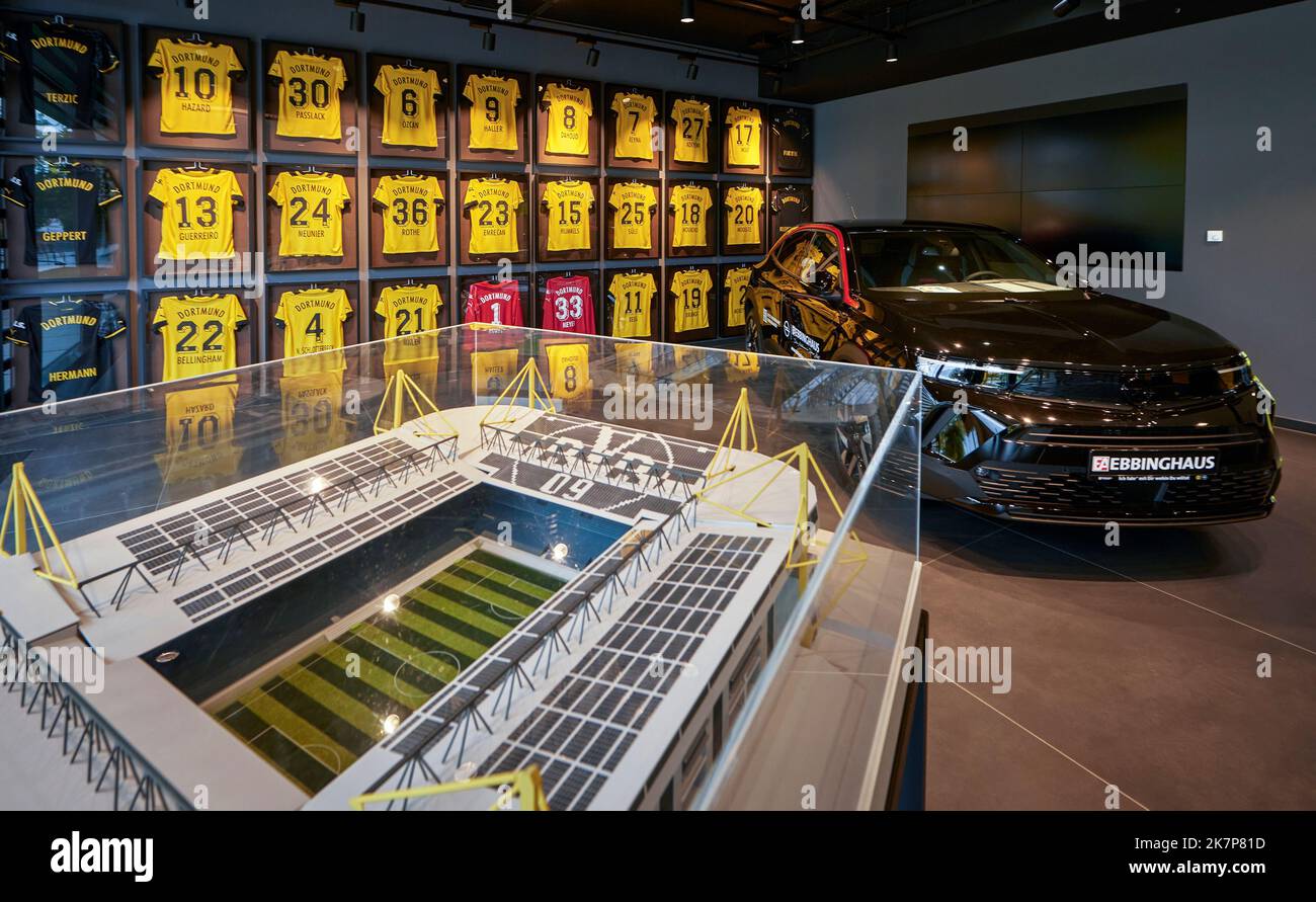 Borusseum museum at Signal Iduna Arena - the official playground of FC Borussia Dortmund, Germany Stock Photo