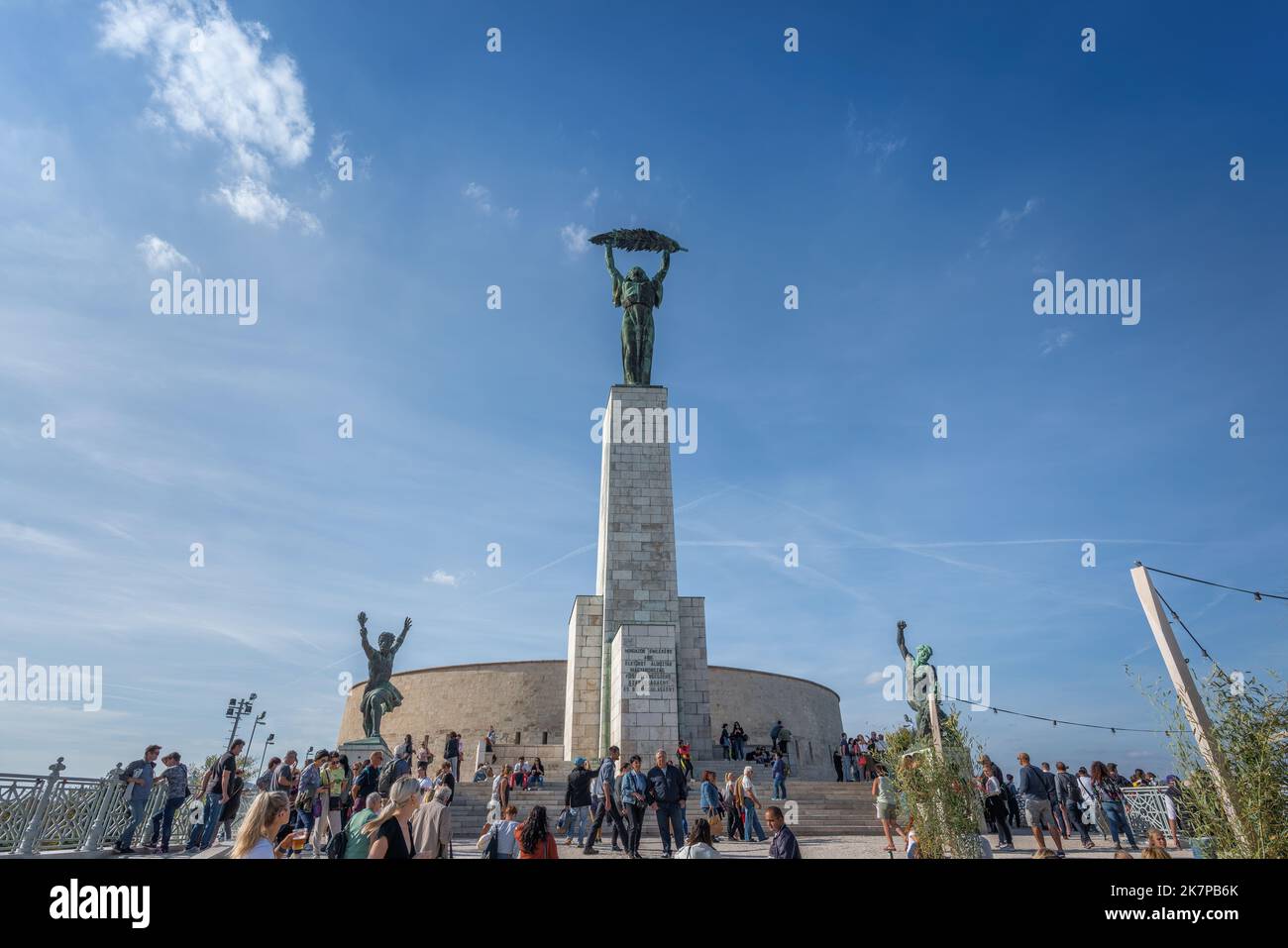 Liberty Statue at Gellert Hill - Budapest, Hungary Stock Photo - Alamy