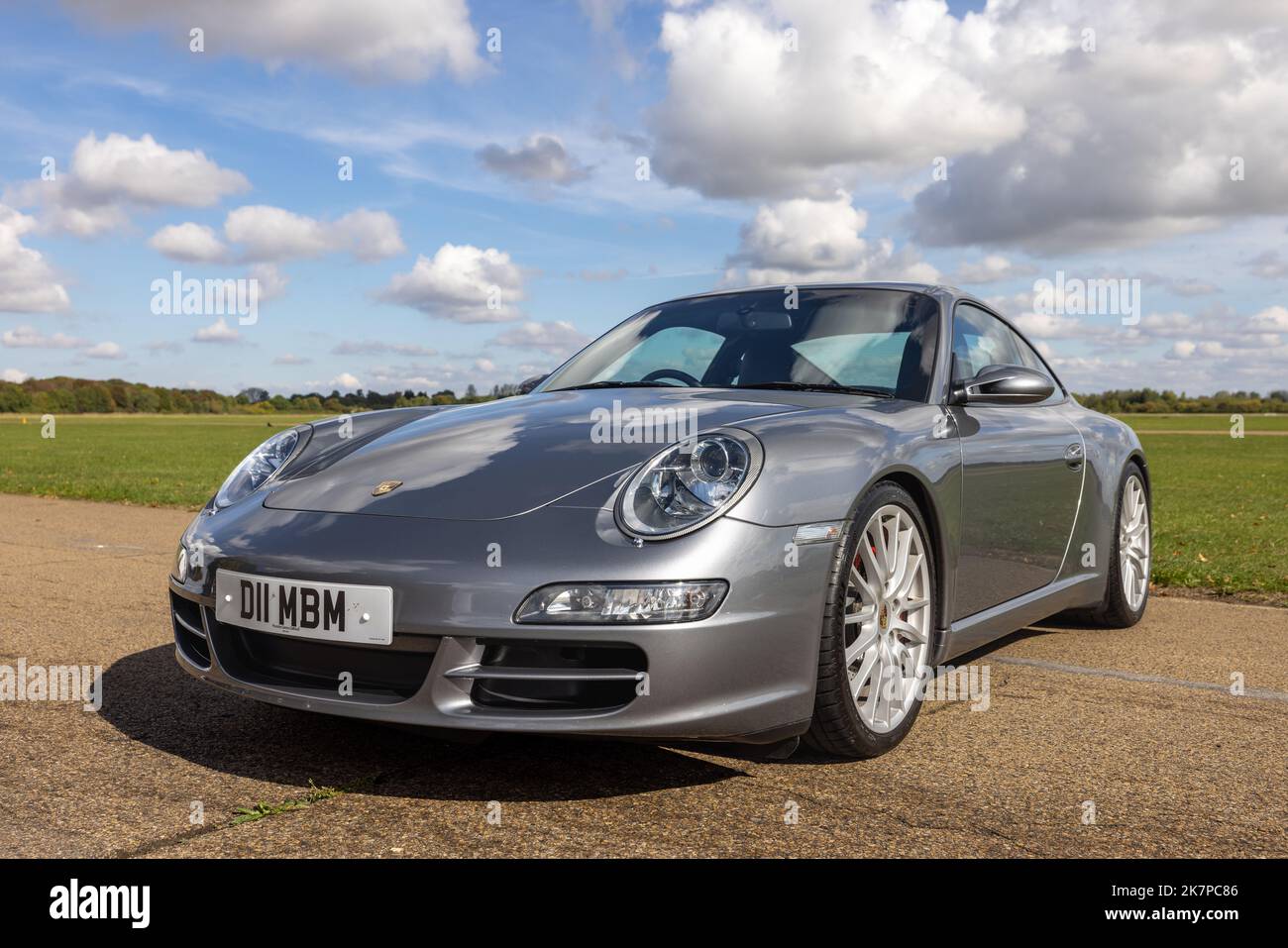 2004 Porsche 997 Carrera ‘D11 MBM’ on display at the Poster Cars & Supercars Assembly at the Bicester Heritage Centre Stock Photo