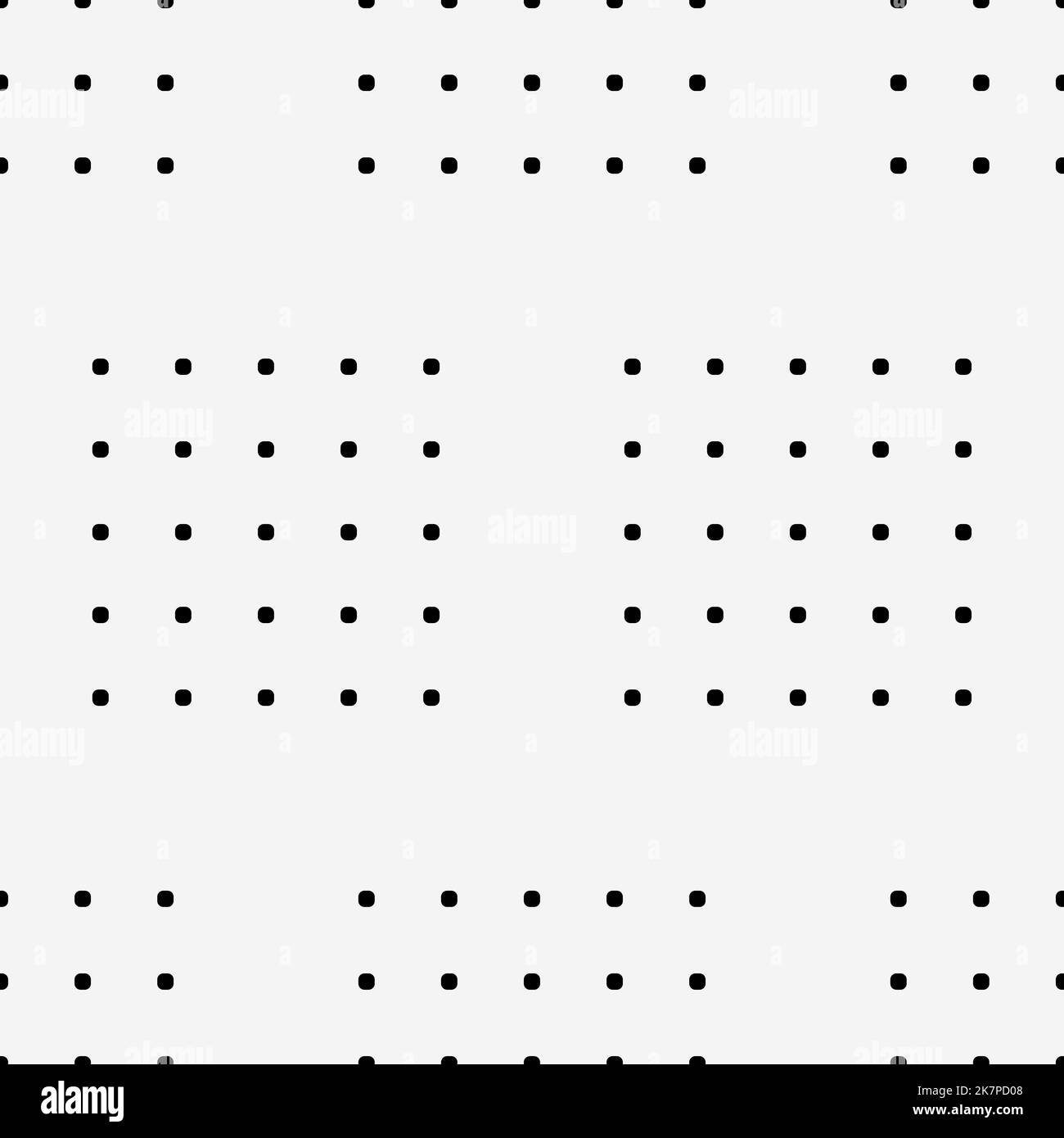 Seamless pattern made of precisely aligned vector dots, ideal geometry, trendy texture Stock Vector