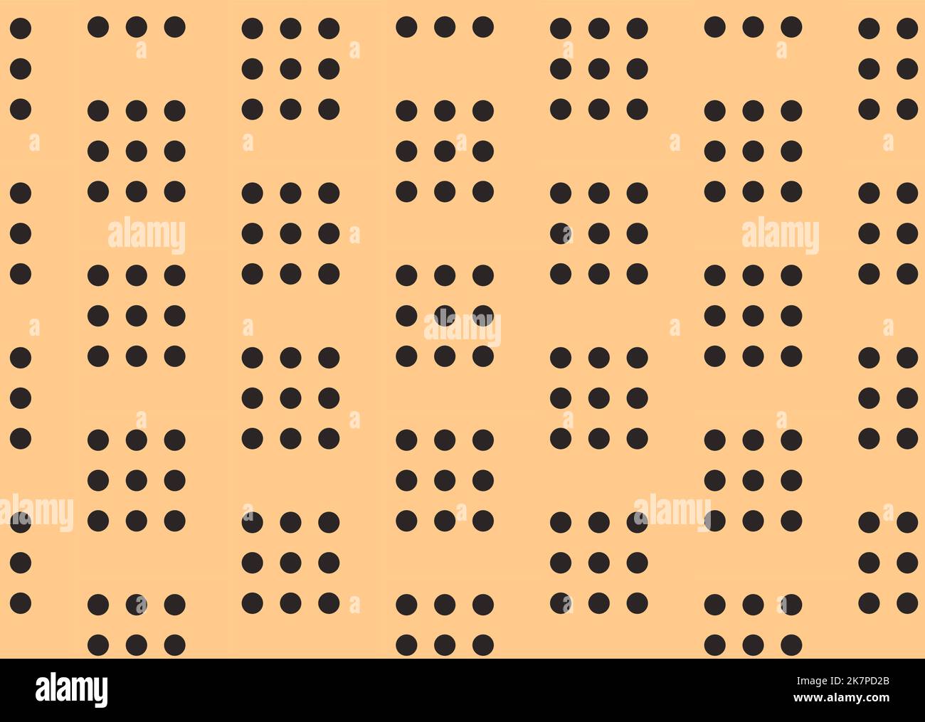 Seamless pattern made of precisely aligned vector dots, ideal geometry, trendy texture Stock Vector