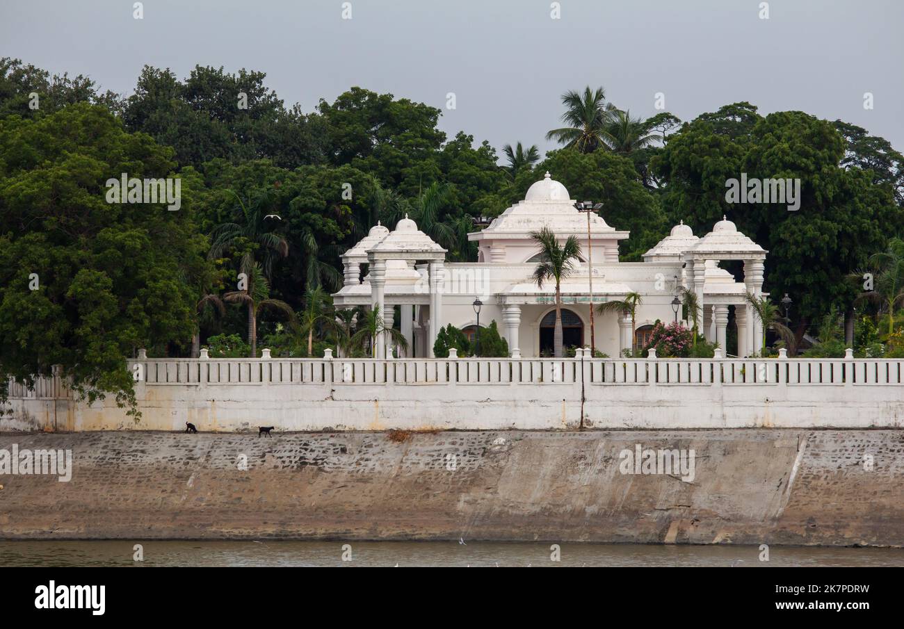 Thanjavur, Tamil Nadu, India September 29 2022 Monument building on