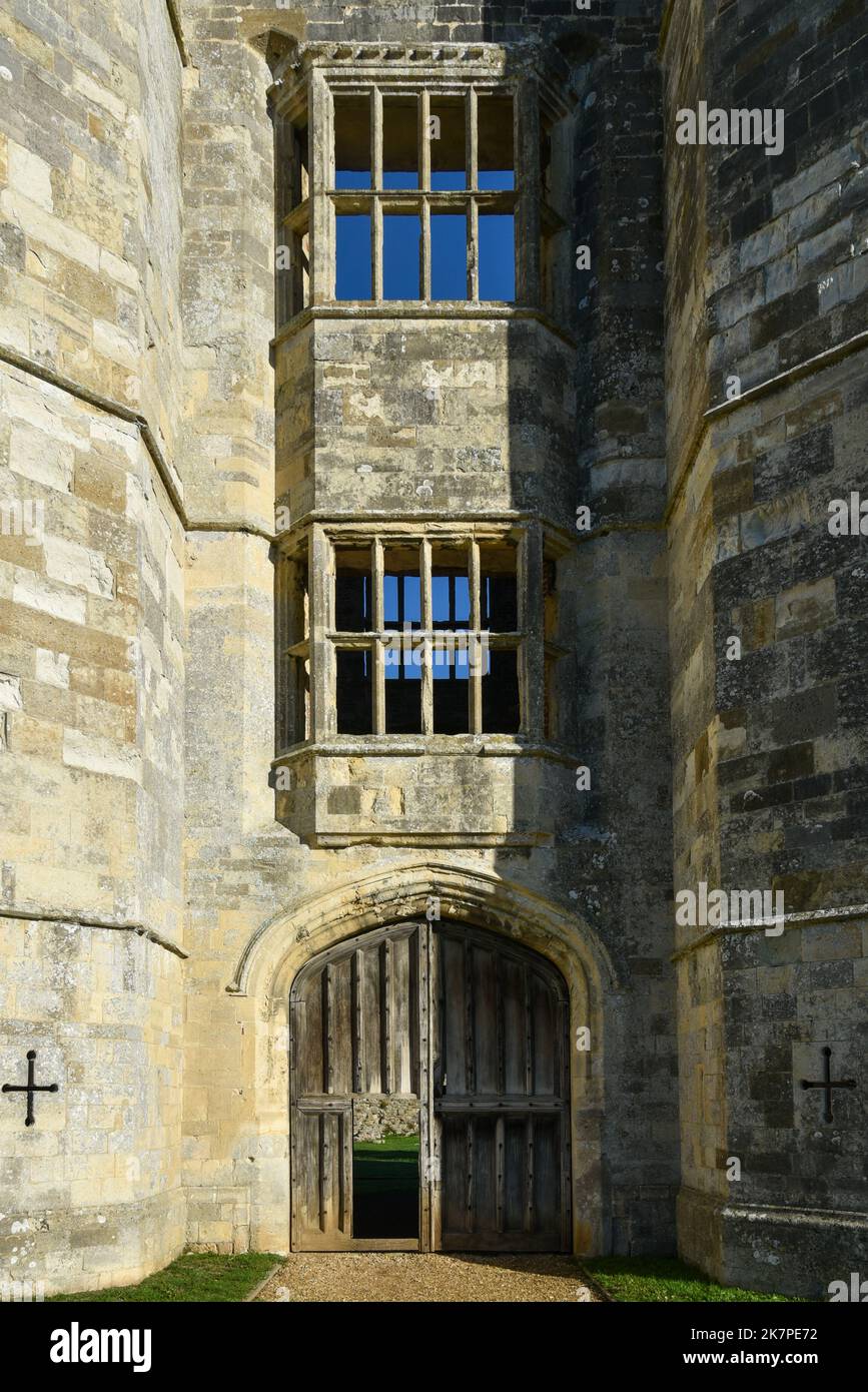 Front view of Titchfield Abbey entrance, an English Heritage site in Hampshire, England. Stock Photo