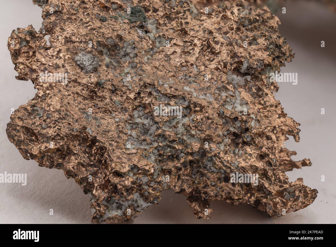 copper mineral, isolated sample on white Stock Photo Alamy