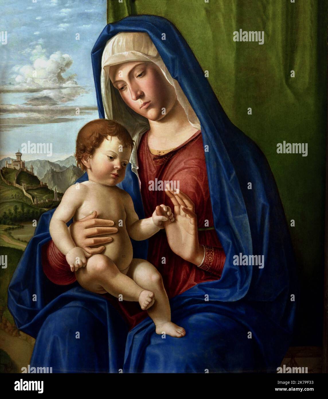 Madonna and Child 1504 Giovanni Battista Cima, also called Cima da Conegliano 1459 – 1517 was an Italian Renaissance painter, Stock Photo