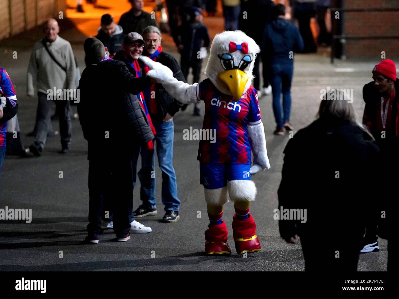 Crystal Palace mascot Alice the Eagle ahead of the Premier League match at Selhurst Park, London. Picture date: Tuesday October 18, 2022. Stock Photo