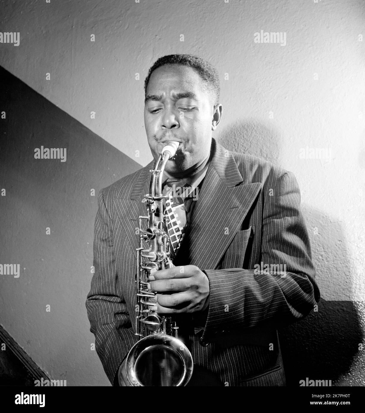 Charlie Parker, Charles Parker Jr. (1920 – 1955), American jazz saxophonist Stock Photo