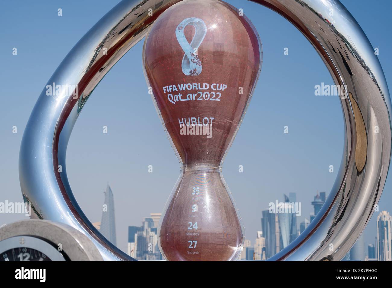 Doha, Qatar October 14, 2022 FIFA World Cup 2022 Qatar countdown