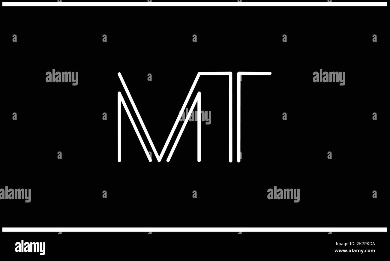 MT, TM Abstract Letters Logo design Stock Vector Image & Art Alamy
