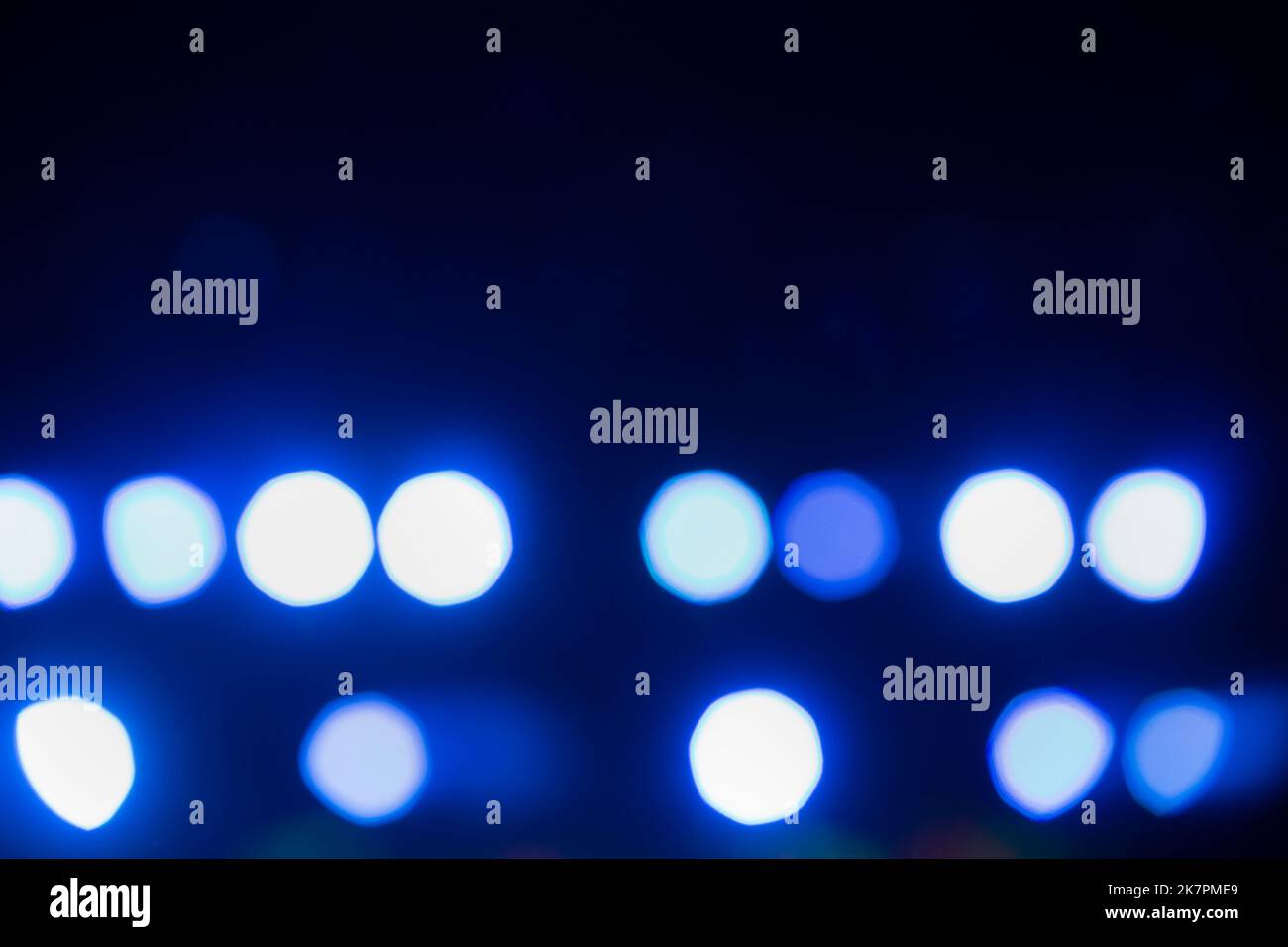 Stage lighting. Spotlights with colored lights on a stage. Artificial