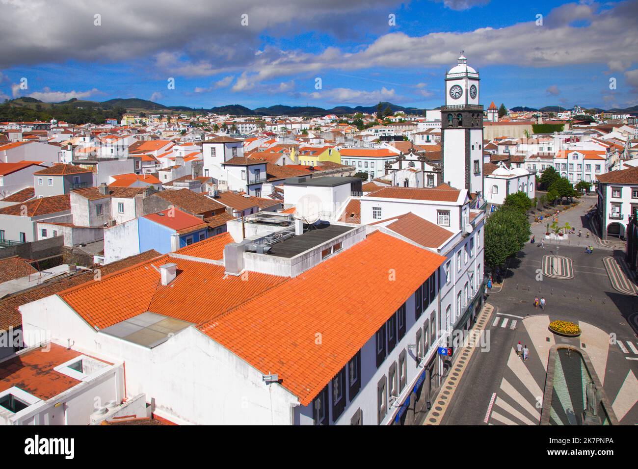 Portugal, Azores, Sao Miguel Island, Ponta Delgada, Praca do Municipio