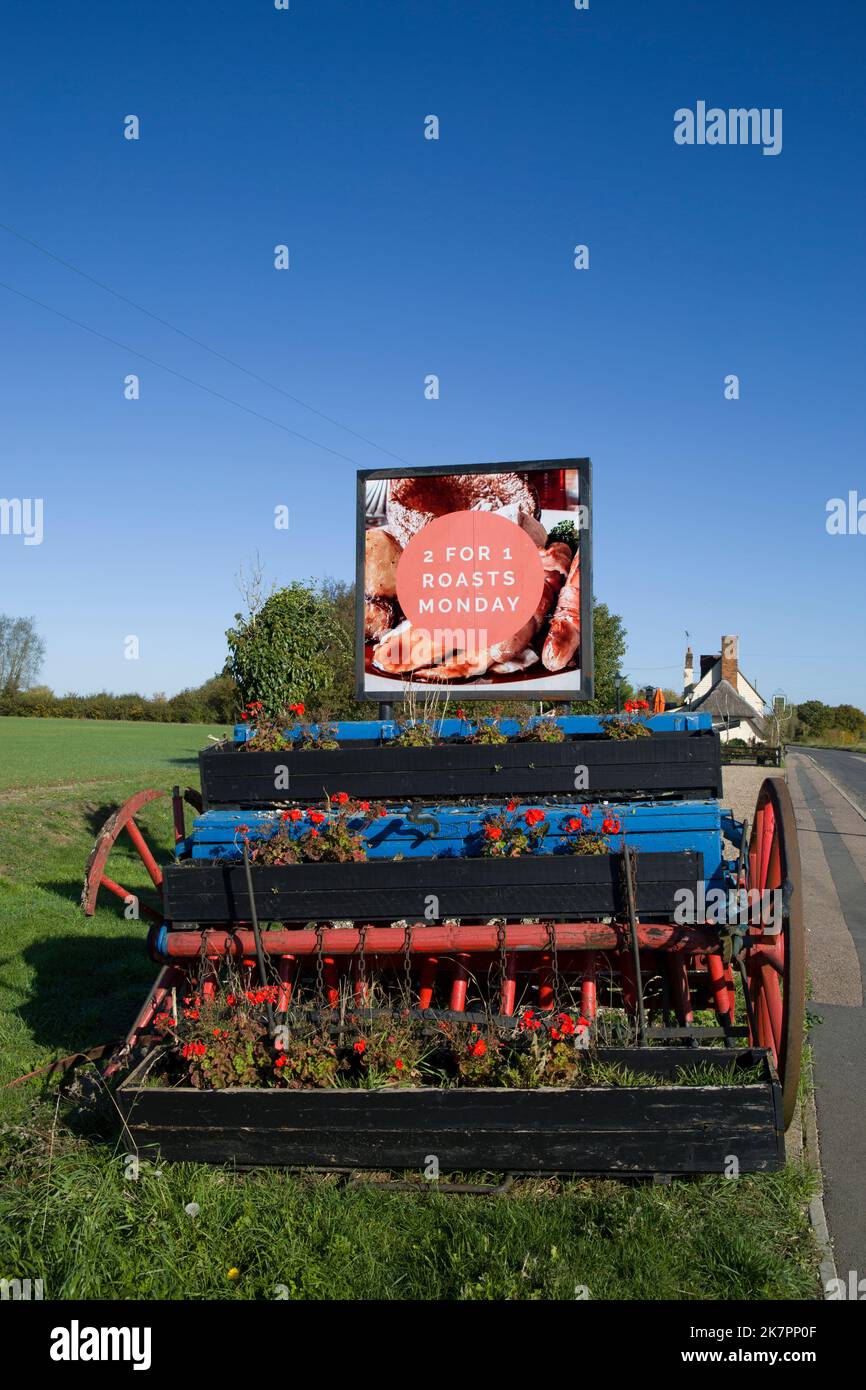 The Axe & Compasses Pub Aythorpe Roding The Rodings Dunmow Essex Stock