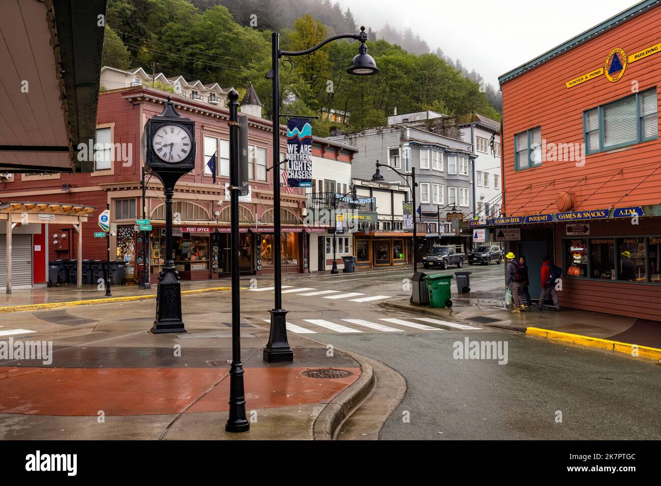 City streets in downtown Juneau, Alaska, USA Stock Photo Alamy