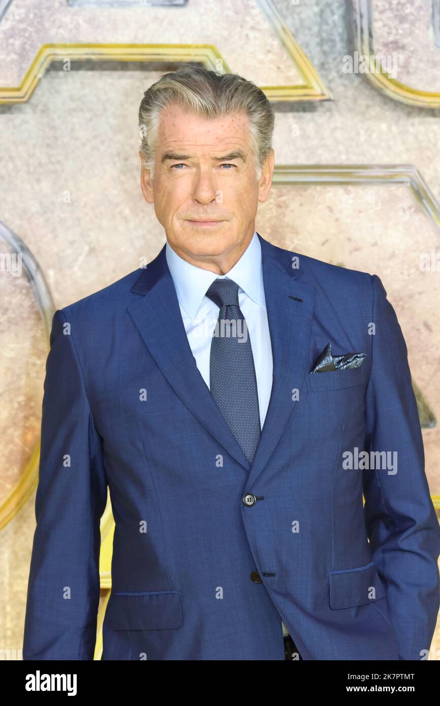Pierce Brosnan, Black Adam UK Premiere, Leicester Square, London, UK
