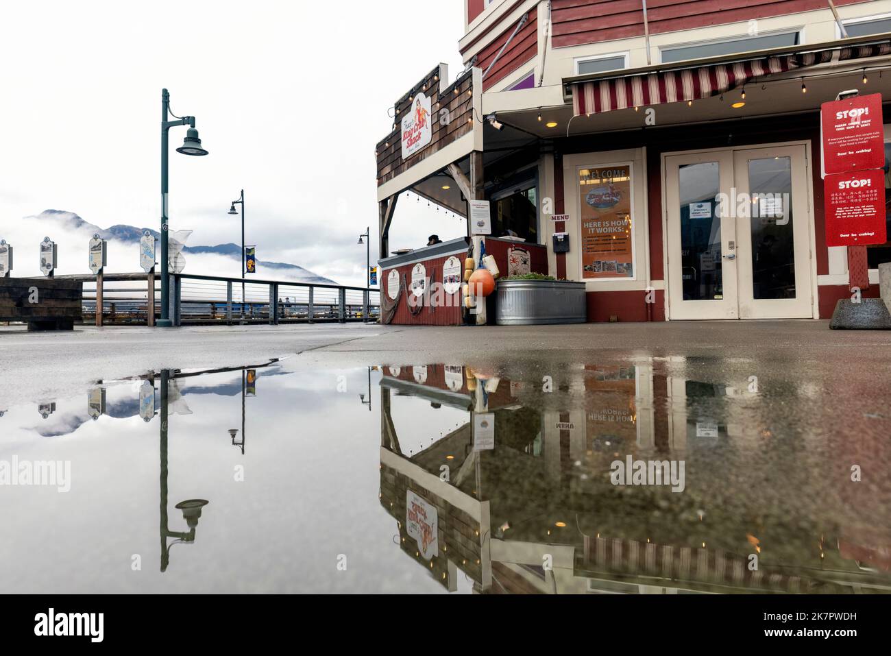 Famous Tracy's Crab Shack in Juneau, Alaska, USA Stock Photo Alamy