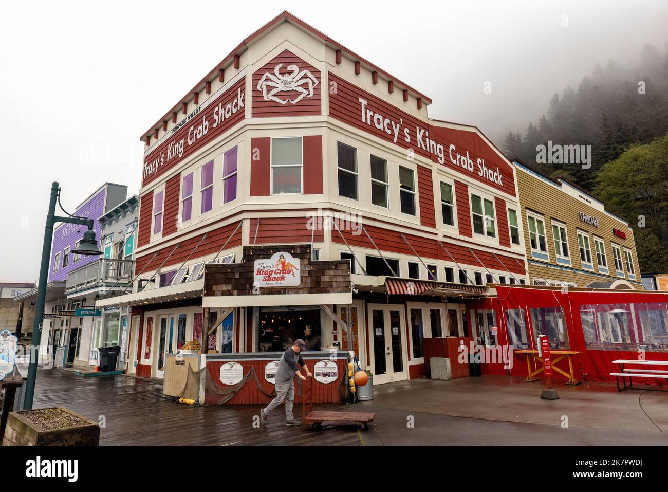Famous Tracy's Crab Shack in Juneau, Alaska, USA Stock Photo Alamy
