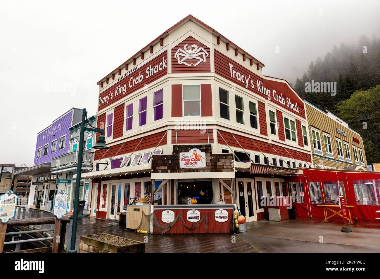 Famous Tracy's Crab Shack in Juneau, Alaska, USA Stock Photo Alamy