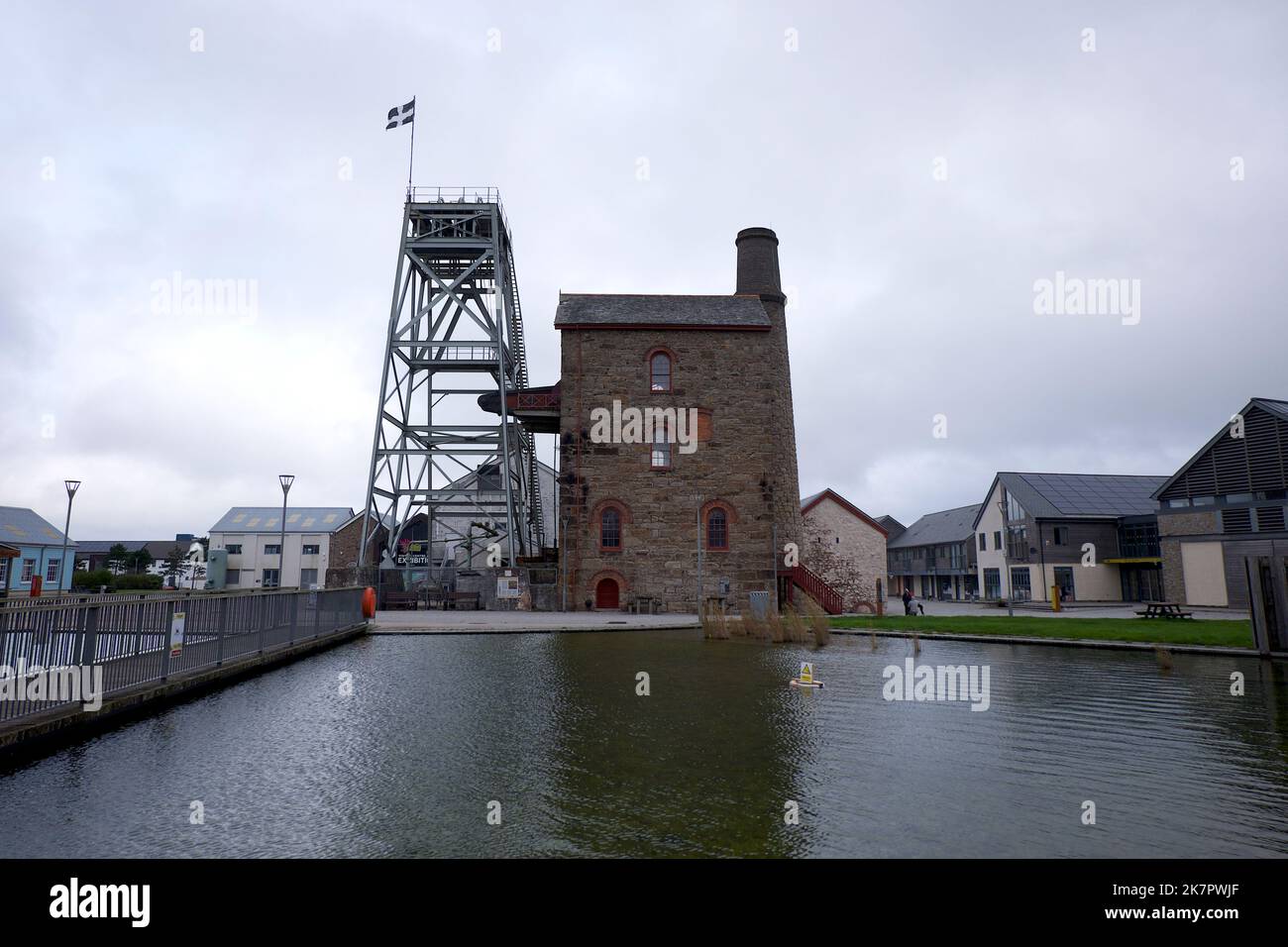 Pool Camborne Cornwall UK 10 18 2022 South Croft Mine Stock Photo