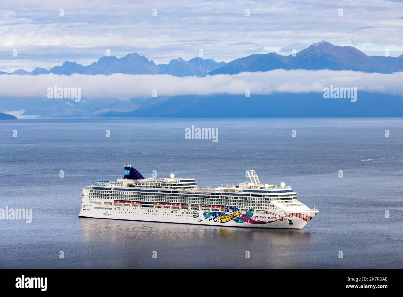 Norwegian Jewel Cruise Ship near Icy Strait Point, Hoonah, Alaska