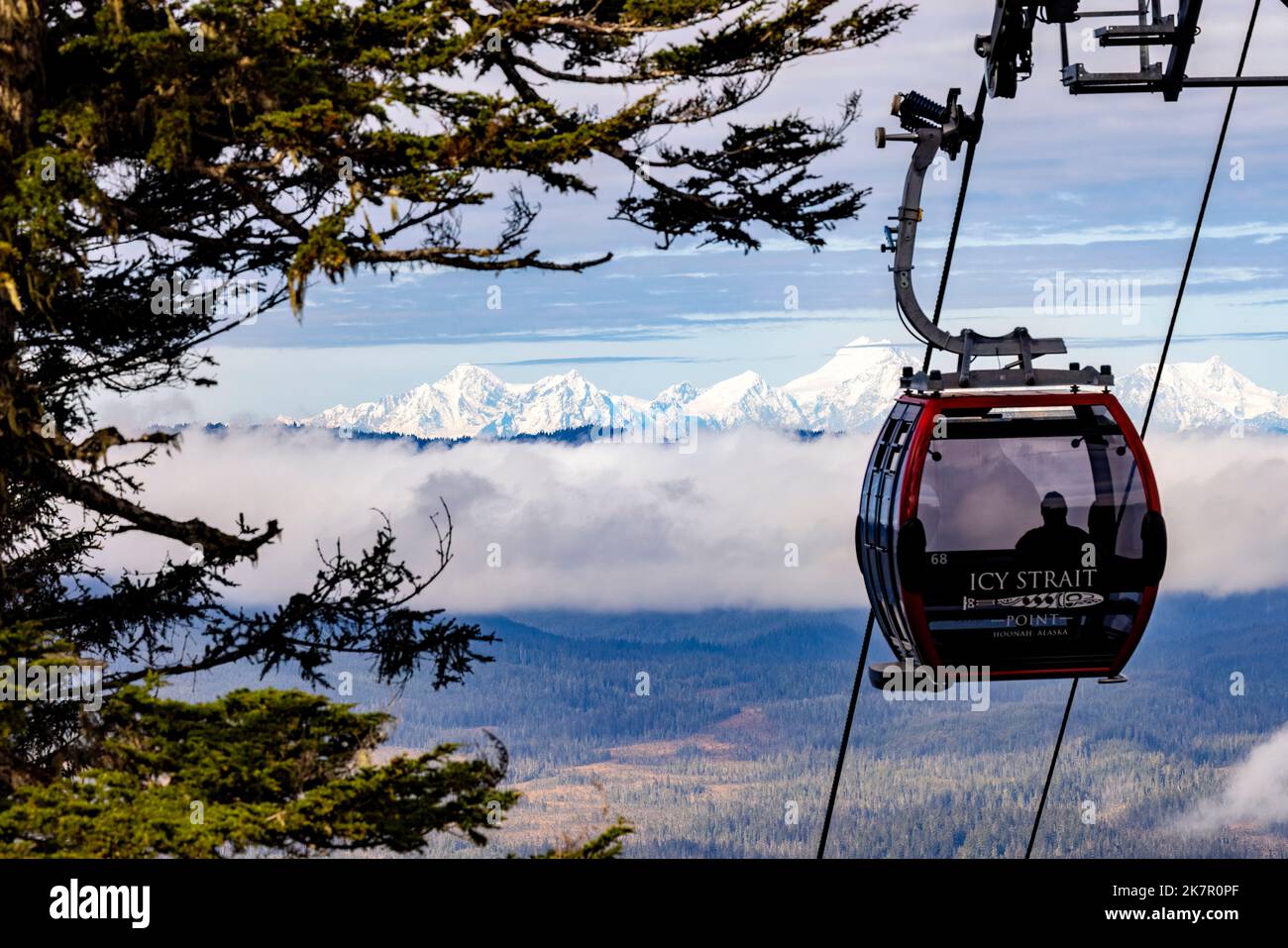 Breathtaking views from gondola at Icy Strait Point, Hoonah, Alaska