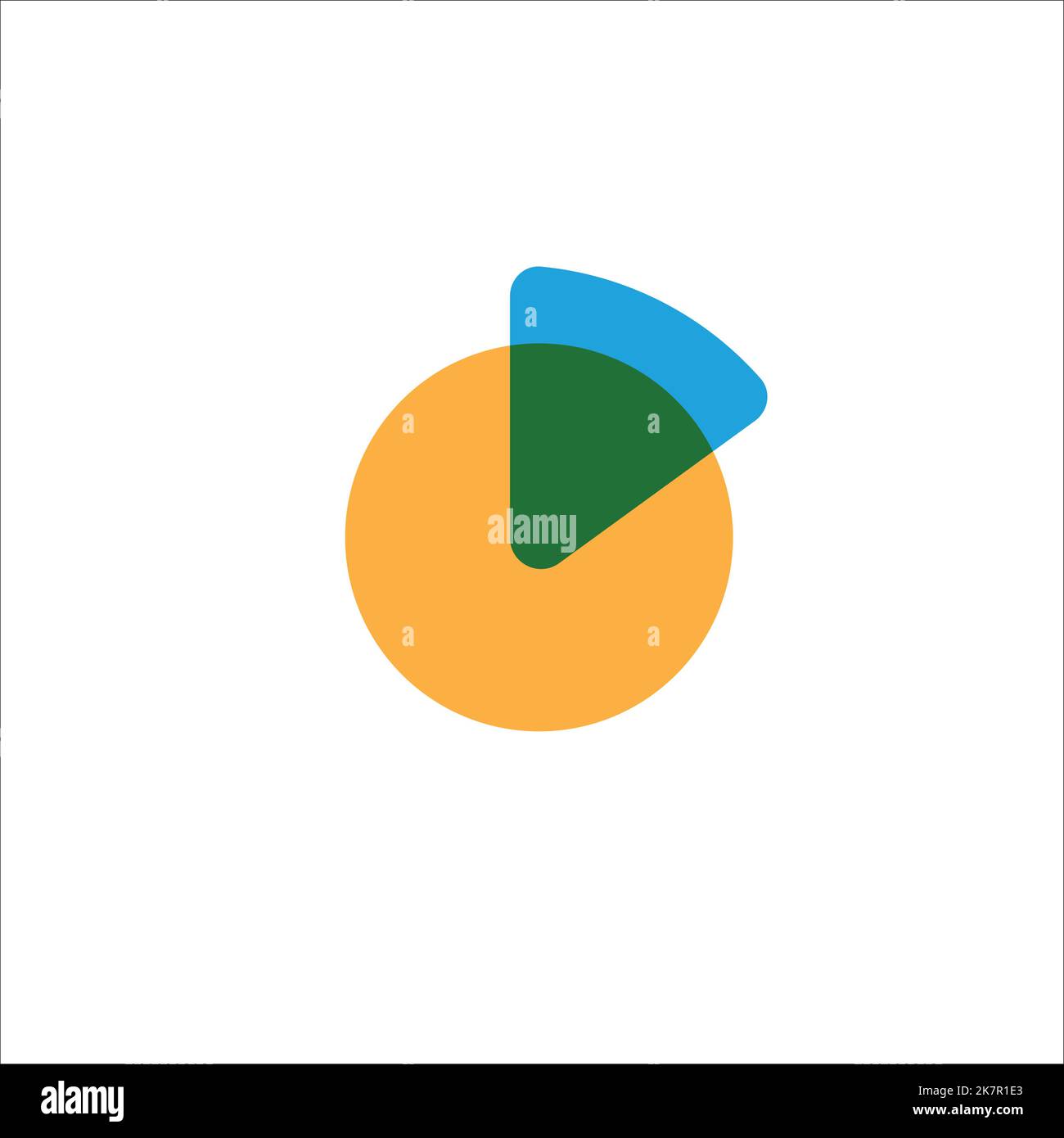 Pie Chart Icon in trendy flat style. Graph symbol for your web site ...