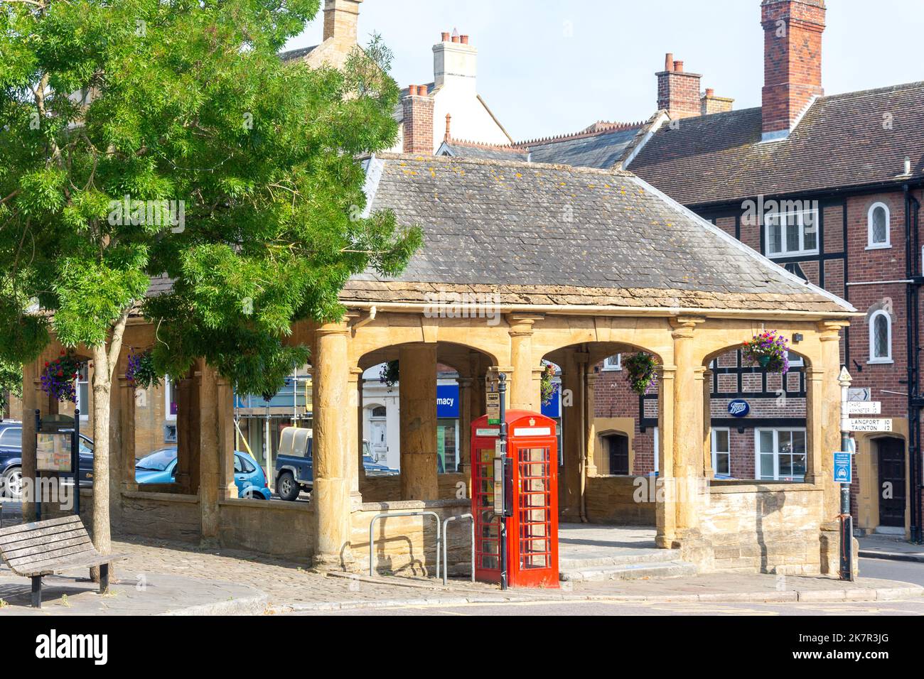 The Ancient Market House, Market Place, Ilminster, Somerset, England, United Kingdom Stock Photo
