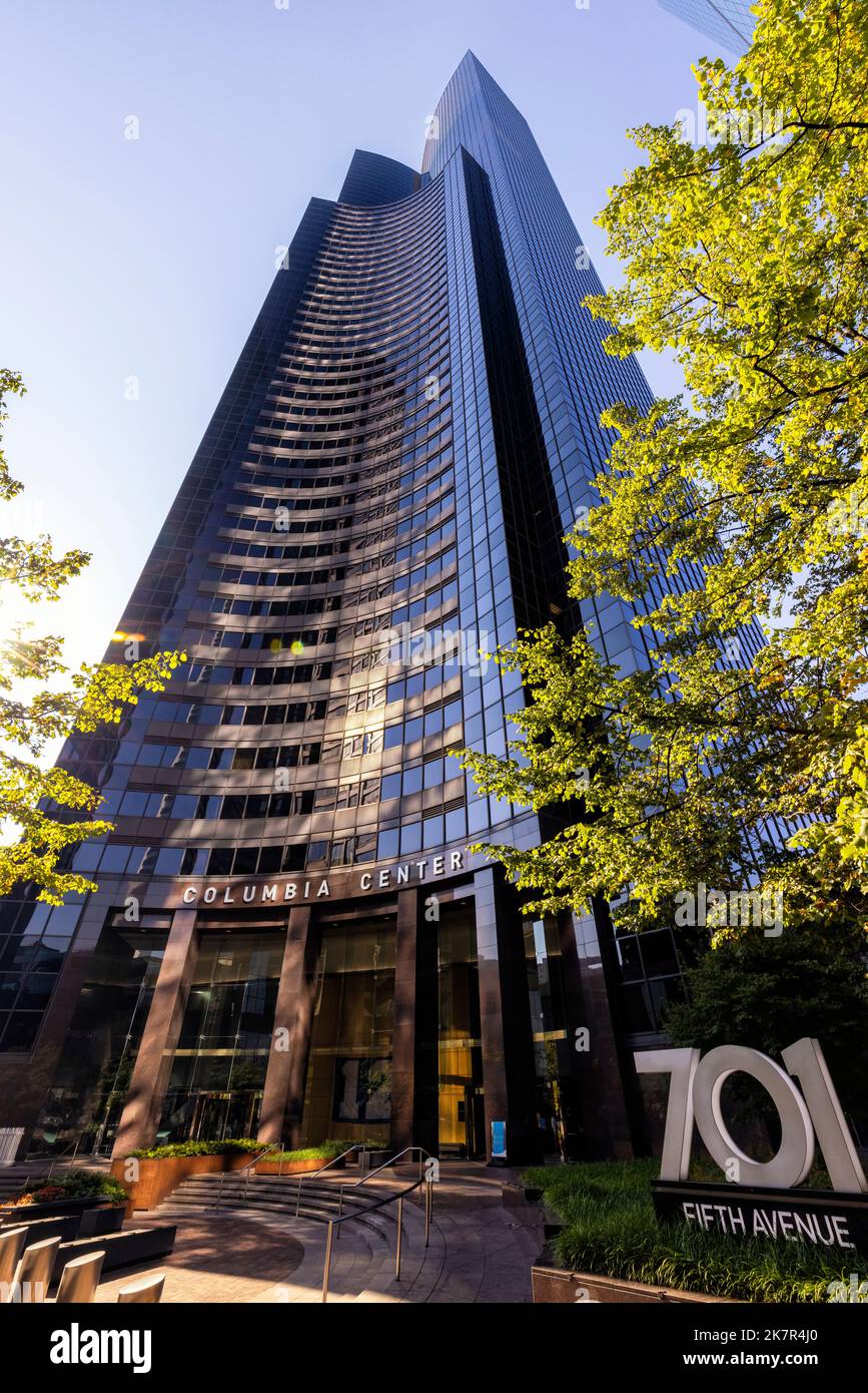 Columbia Center (tallest building in Seattle) - Seattle, Washington, USA Stock Photo