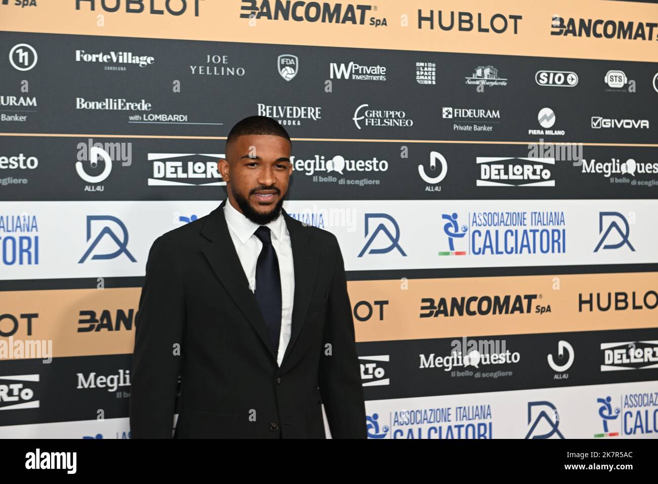 Fikayo Tomori on the red carpet during the AIC Gran Gala del Calcio 2022,October, 17th, 2022 at Milano, Italy. Picture by Antonio Polia Stock Photo