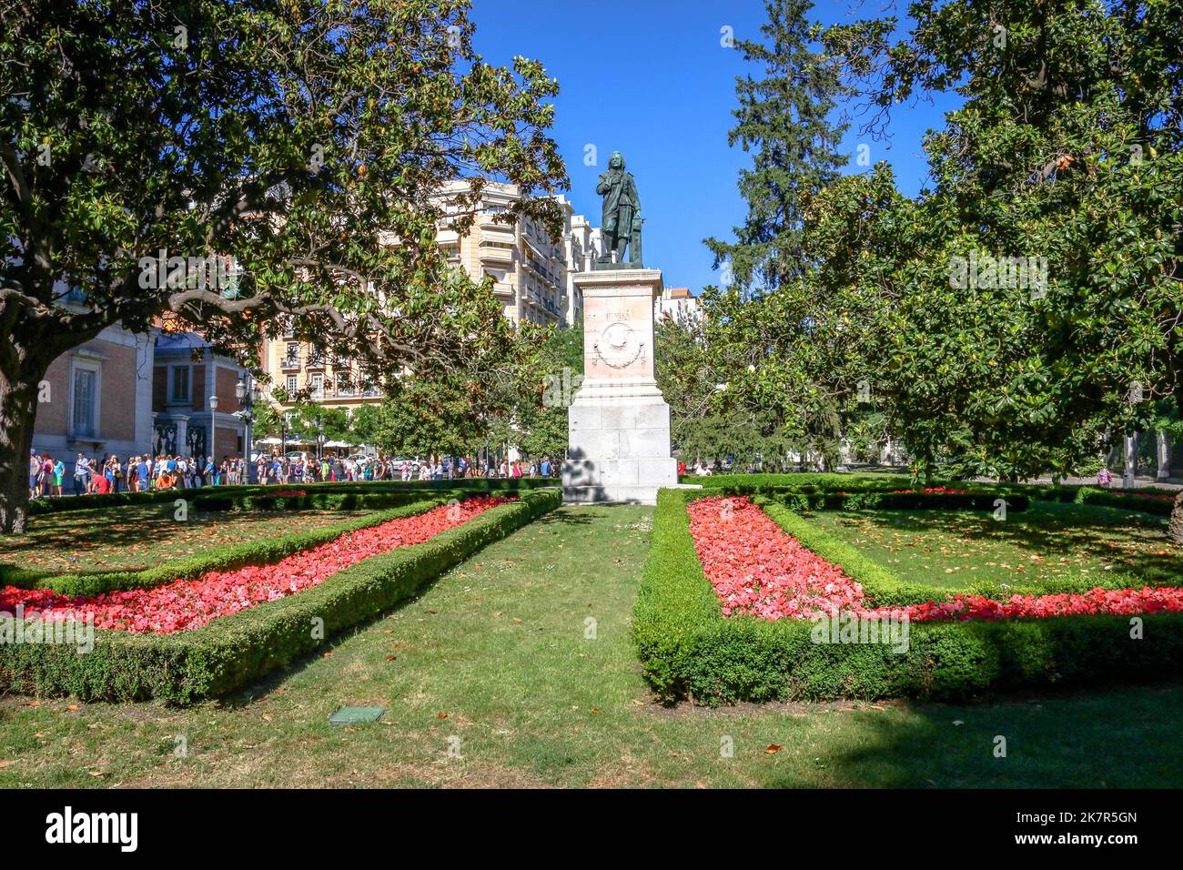 Park in the city of Madrid, Spain Stock Photo
