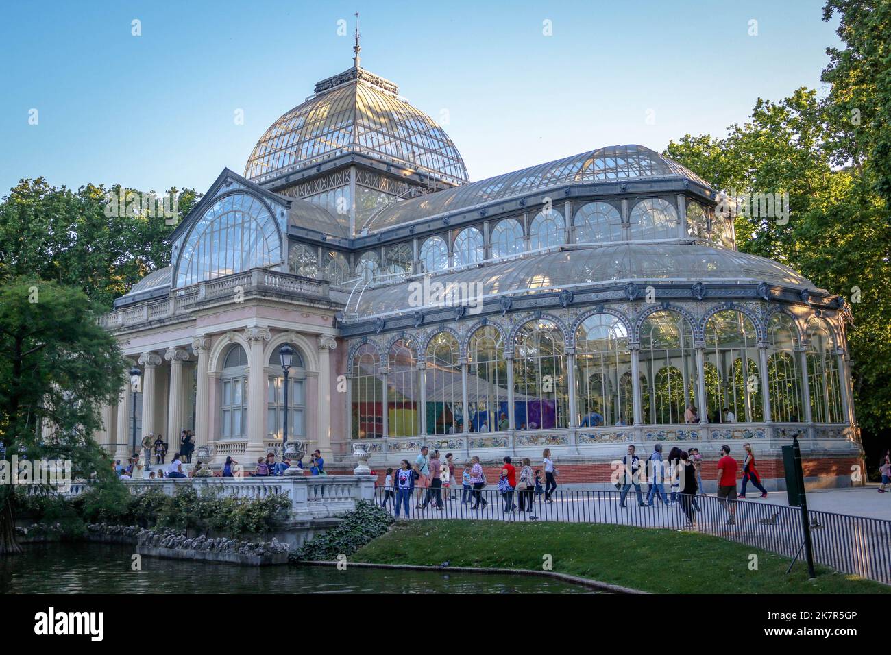 The Glass Palace in in the city of Madrid Stock Photo