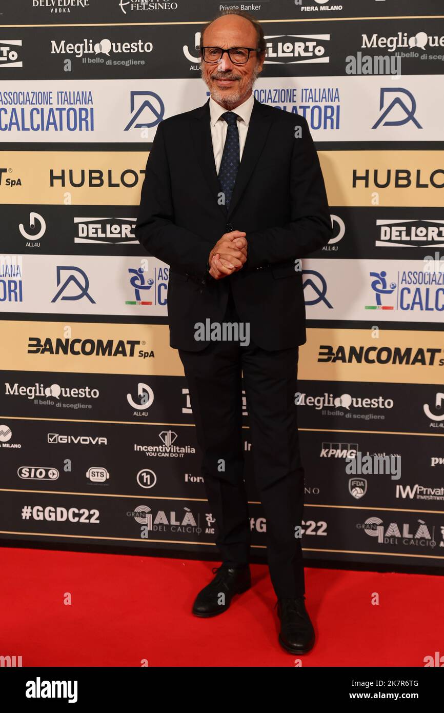 Guido Meda during the Gran Gala del Calcio AIC 2022 at Rho Fiera Milano, Milan, Italy on October 17, 2022 Stock Photo