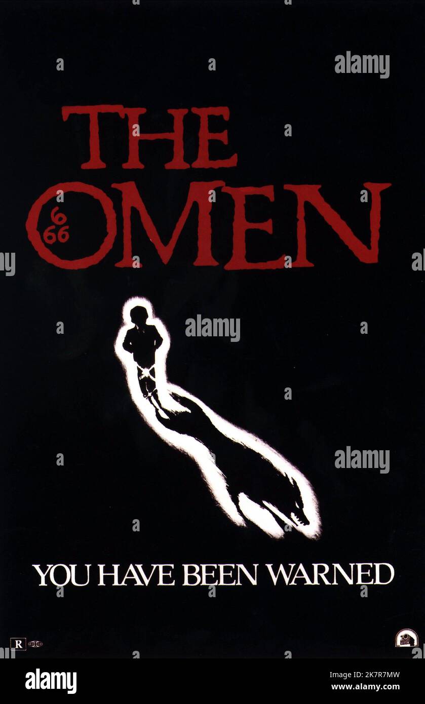 Movie Poster Film: The Omen (USA/UK 1976)   Director: Richard Donner 06 January 1976   **WARNING** This Photograph is for editorial use only and is the copyright of 20TH CENTURY FOX and/or the Photographer assigned by the Film or Production Company and can only be reproduced by publications in conjunction with the promotion of the above Film. A Mandatory Credit To 20TH CENTURY FOX is required. The Photographer should also be credited when known. No commercial use can be granted without written authority from the Film Company. Stock Photo