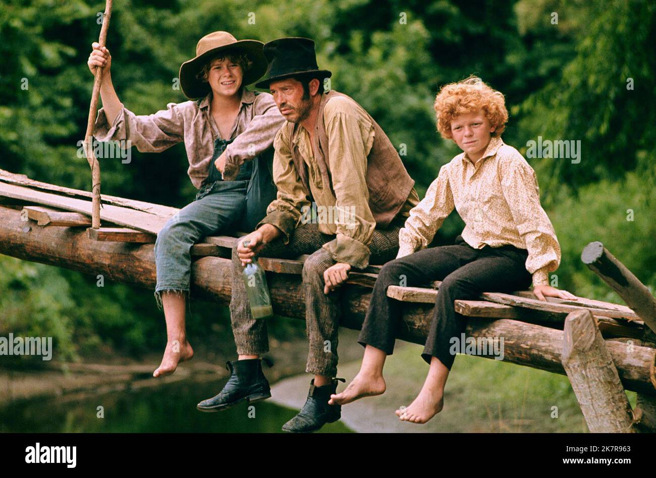 Jeff East, Warren Oates & Johnny Whitaker Film: Tom Sawyer (USA 1973 ...