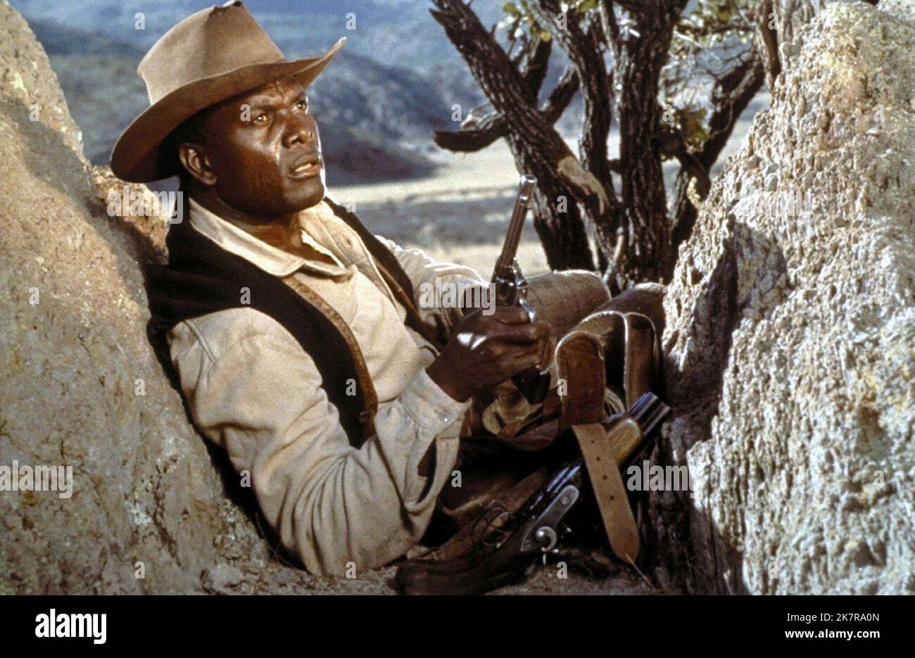 Sidney Poitier Film: Buck And The Preacher (1970) Characters: Buck  Director: Sidney Poitier 17 March 1972   **WARNING** This Photograph is for editorial use only and is the copyright of COLUMBIA and/or the Photographer assigned by the Film or Production Company and can only be reproduced by publications in conjunction with the promotion of the above Film. A Mandatory Credit To COLUMBIA is required. The Photographer should also be credited when known. No commercial use can be granted without written authority from the Film Company. Stock Photo