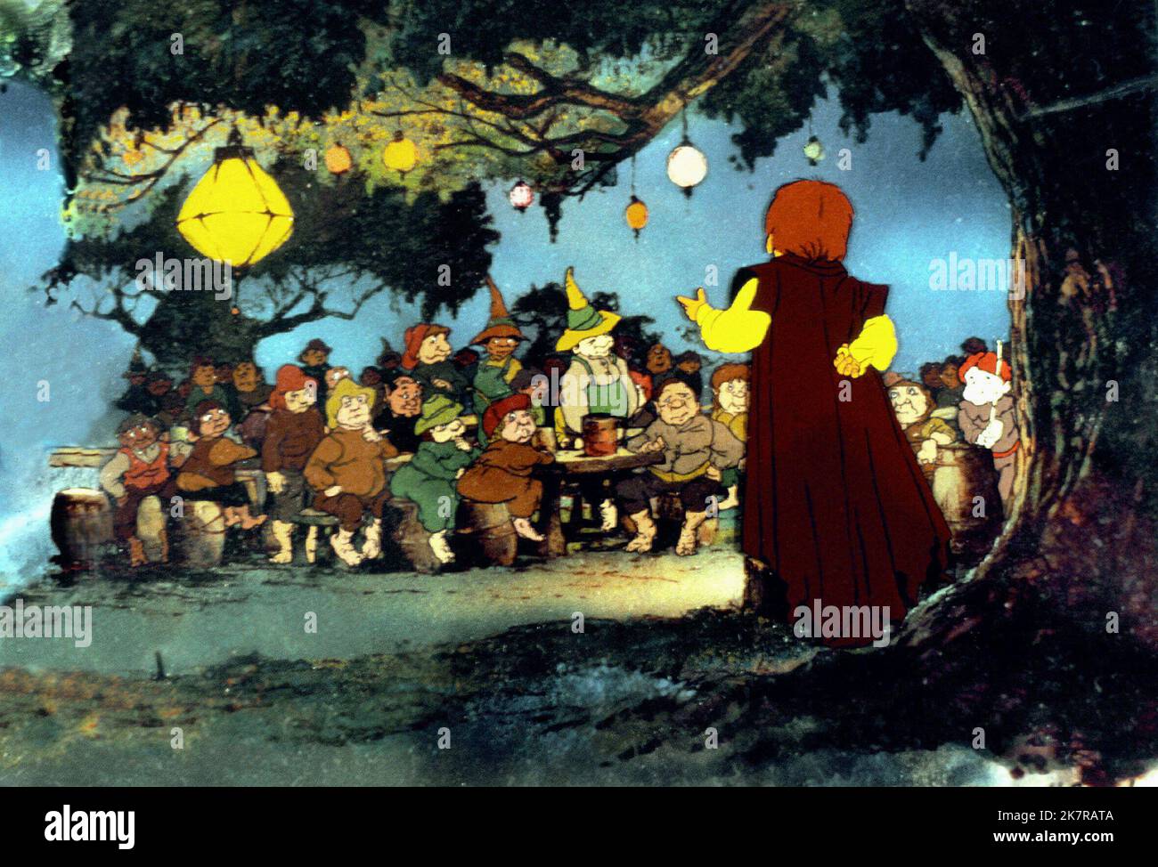 Bilbo And The Hobbits Film: The Lord Of The Rings (USA 1978) Characters: Bilbo AND  Director: Ralph Bakshi 15 November 1978   **WARNING** This Photograph is for editorial use only and is the copyright of UNITED ARTISTS and/or the Photographer assigned by the Film or Production Company and can only be reproduced by publications in conjunction with the promotion of the above Film. A Mandatory Credit To UNITED ARTISTS is required. The Photographer should also be credited when known. No commercial use can be granted without written authority from the Film Company. Stock Photo