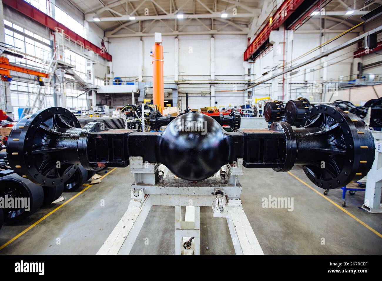 New axles and other spare parts for cars, trucks or tractors in the