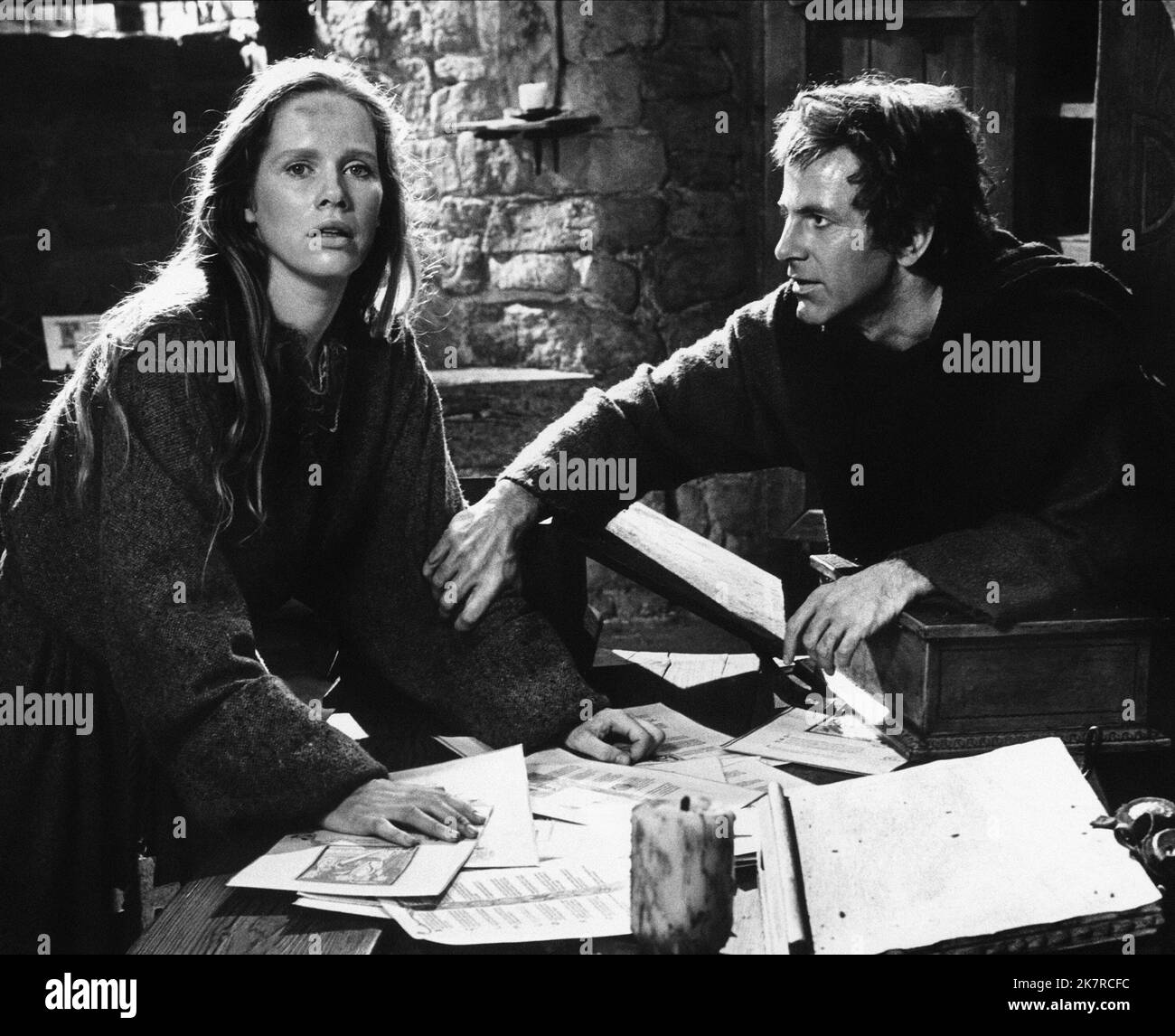 Liv Ullmann & Maximilian Schell Film: Pope Joan; The Devil'S Imposter (UK 1972) Characters: Pope Joan, Adrian  Director: Michael Anderson 16 August 1972   **WARNING** This Photograph is for editorial use only and is the copyright of ROADSHOW PRODUCTIONS and/or the Photographer assigned by the Film or Production Company and can only be reproduced by publications in conjunction with the promotion of the above Film. A Mandatory Credit To ROADSHOW PRODUCTIONS is required. The Photographer should also be credited when known. No commercial use can be granted without written authority from the Film C Stock Photo