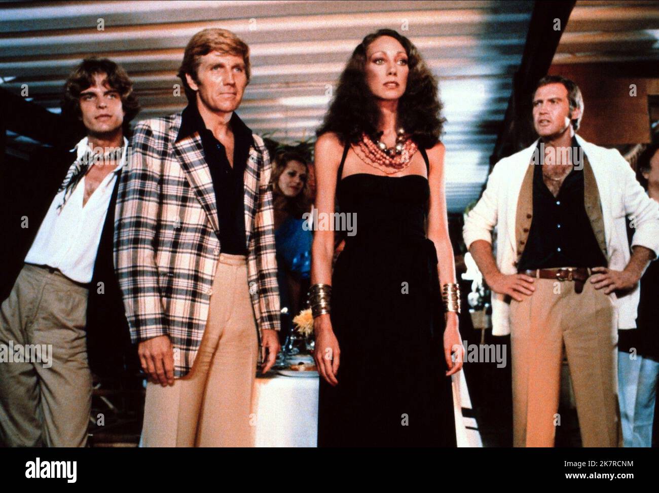 Chico Arago, Gary Collins, Marisa Berenson & Lee Majors Film: Killer Fish (1970) Characters: Ben, Tom, Ann, Lasky  Director: Antonio Margheriti 07 December 1978   **WARNING** This Photograph is for editorial use only and is the copyright of ITC and/or the Photographer assigned by the Film or Production Company and can only be reproduced by publications in conjunction with the promotion of the above Film. A Mandatory Credit To ITC is required. The Photographer should also be credited when known. No commercial use can be granted without written authority from the Film Company. Stock Photo