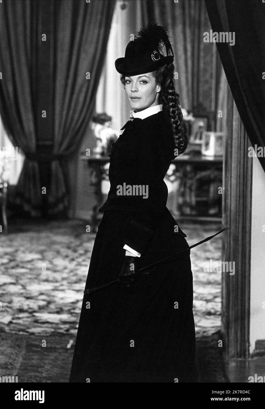 Romy Schneider Film: Ludwig; Ludwig: The Mad King Of Bavaria (IT/FR/DE 1972) Characters: Empress Elisabeth of Austria  Director: Luchino Visconti 29 December 1972   **WARNING** This Photograph is for editorial use only and is the copyright of CINETEL and/or the Photographer assigned by the Film or Production Company and can only be reproduced by publications in conjunction with the promotion of the above Film. A Mandatory Credit To CINETEL is required. The Photographer should also be credited when known. No commercial use can be granted without written authority from the Film Company. Stock Photo