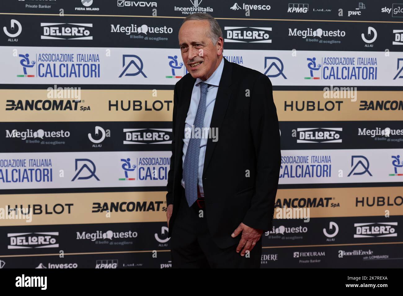 Milan, Italy. 17th Oct, 2022. Giancarlo Abete President LND during the Gran Gala del Calcio AIC 2022 at Rho Fiera Milano, Milan. Credit: SOPA Images Limited/Alamy Live News Stock Photo