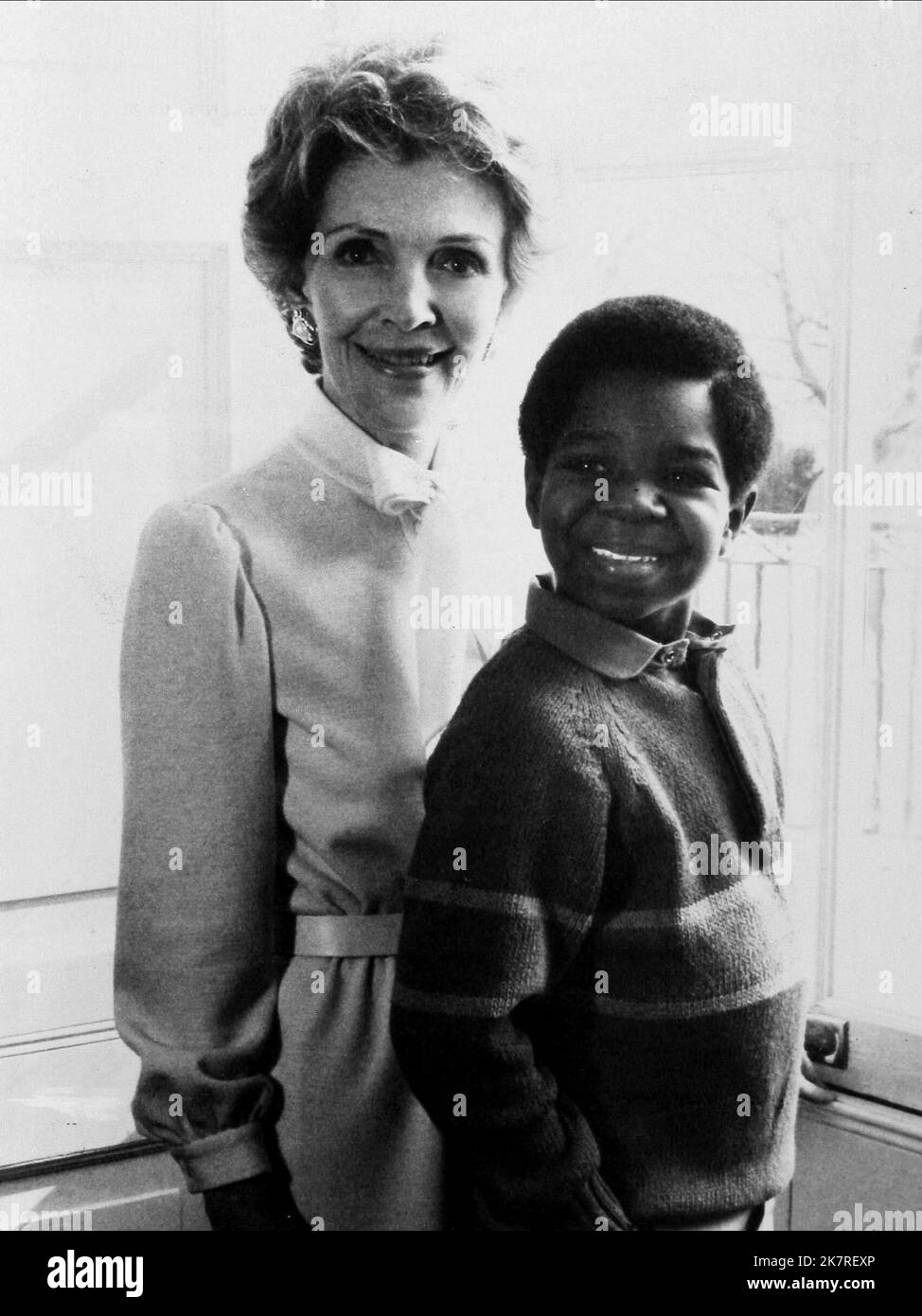 Nancy Reagan & Gary Coleman Television: Diff'Rent Strokes (TV-Serie) Characters: ,Arnold Jackson  Usa 1978-1986, / Episode 5.22: 'The Reporter' (1983) (As Herself) 03 November 1978   **WARNING** This Photograph is for editorial use only and is the copyright of NBC and/or the Photographer assigned by the Film or Production Company and can only be reproduced by publications in conjunction with the promotion of the above Film. A Mandatory Credit To NBC is required. The Photographer should also be credited when known. No commercial use can be granted without written authority from the Film Company Stock Photo