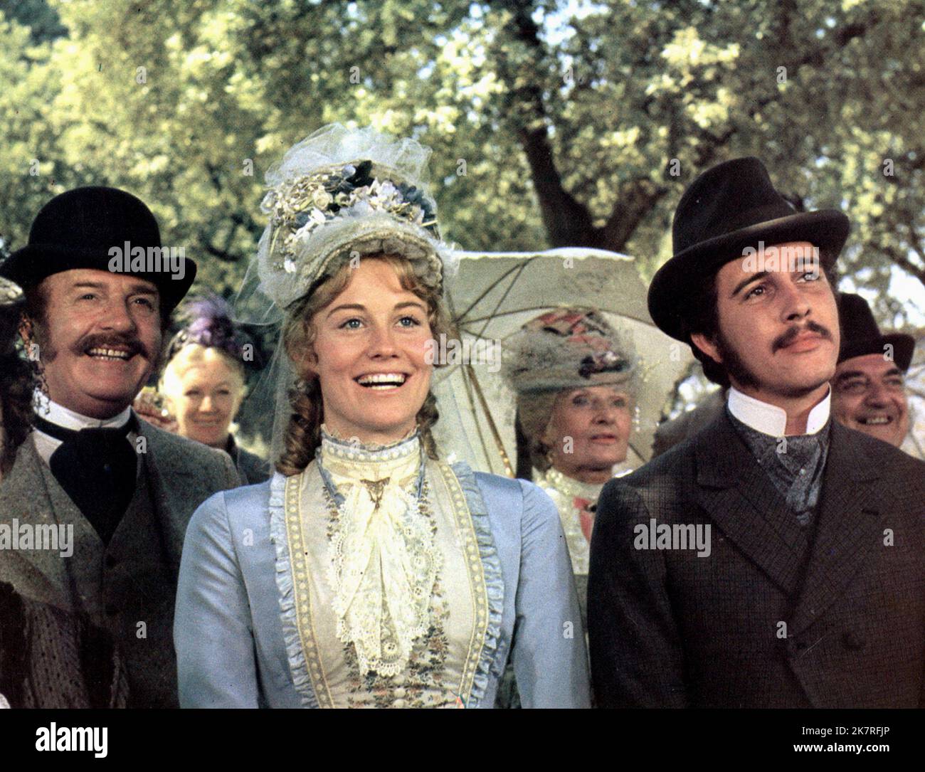 Cybill Shepherd & Barry Brown Film: Daisy Miller (1974) Characters: Annie P. 'Daisy' Miller & Frederick Winterbourne  Director: Peter Bogdanovich 22 May 1974   **WARNING** This Photograph is for editorial use only and is the copyright of The Film Company and/or the Photographer assigned by the Film or Production Company and can only be reproduced by publications in conjunction with the promotion of the above Film. A Mandatory Credit To The Film Company is required. The Photographer should also be credited when known. No commercial use can be granted without written authority from the Film Comp Stock Photo