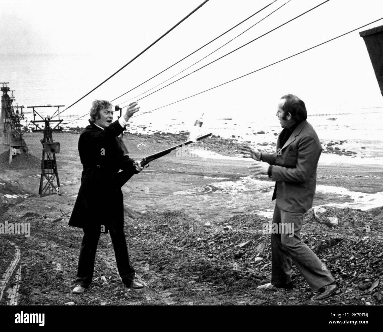 Michael Caine & Ian Hendry Film: Get Carter (1971) Characters: Jack Carter & Eric  Director: Mike Hodges 03 March 1971   **WARNING** This Photograph is for editorial use only and is the copyright of METRO and/or the Photographer assigned by the Film or Production Company and can only be reproduced by publications in conjunction with the promotion of the above Film. A Mandatory Credit To METRO is required. The Photographer should also be credited when known. No commercial use can be granted without written authority from the Film Company. Stock Photo