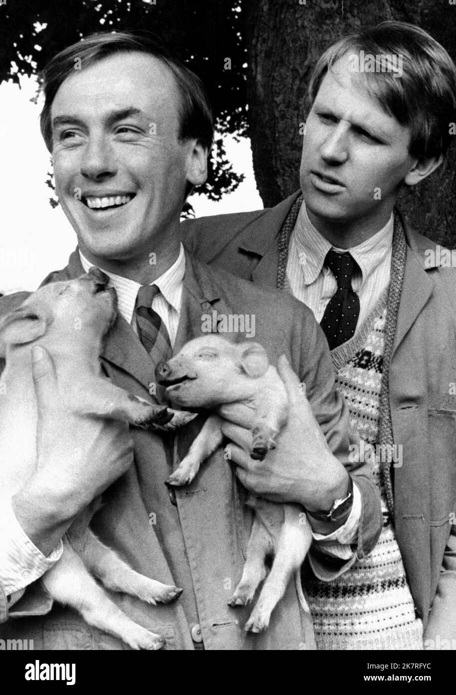 Christopher Timothy & Peter Davison Television: All Creatures Great And Small (1972) Characters: James Herriot & Tristan Farnon  08 January 1978   **WARNING** This Photograph is for editorial use only and is the copyright of BBC and/or the Photographer assigned by the Film or Production Company and can only be reproduced by publications in conjunction with the promotion of the above Film. A Mandatory Credit To BBC is required. The Photographer should also be credited when known. No commercial use can be granted without written authority from the Film Company. Stock Photo