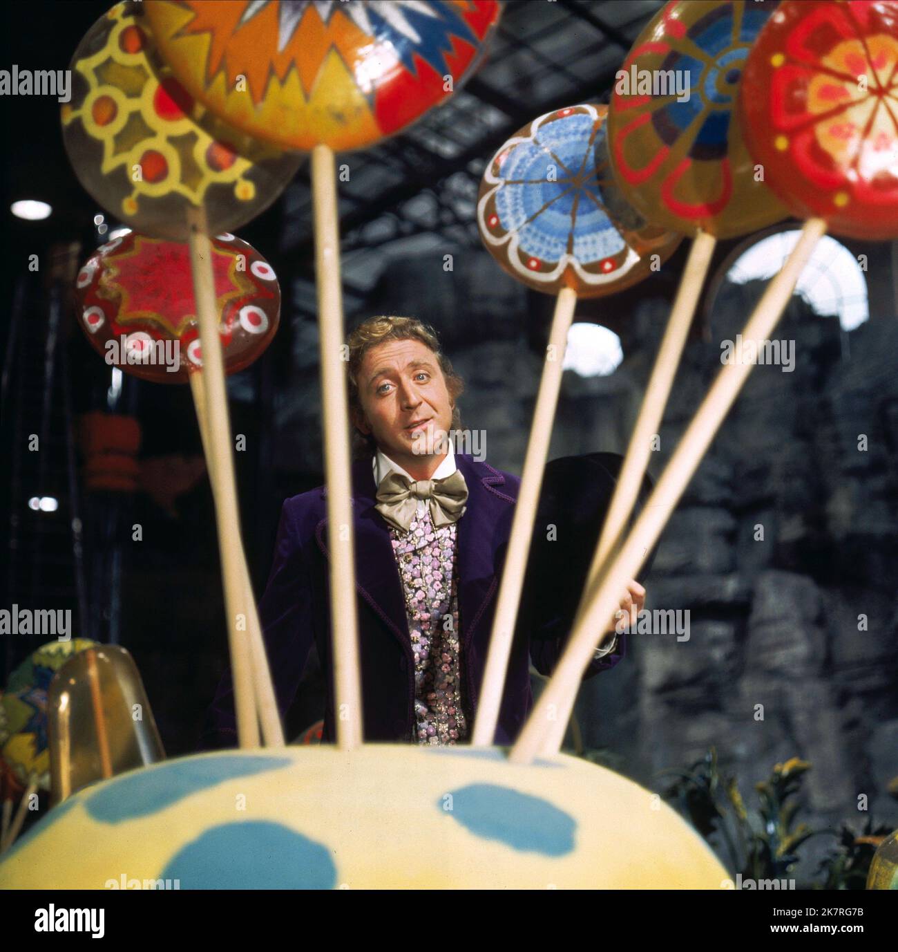 Gene Wilder  Film Willy Wonka & The Chocolate Factory (USA 1971)   Director: Mel Stuart 30 June 1971   **WARNING** This Photograph is for editorial use only and is the copyright of WARNER BROS. and/or the Photographer assigned by the  Film or Production Company and can only be reproduced by publications in conjunction with the promotion of the above  Film. A Mandatory Credit To WARNER BROS. is required. The Photographer should also be credited when known. No commercial use can be granted without written authority from the  Film Company. Stock Photo