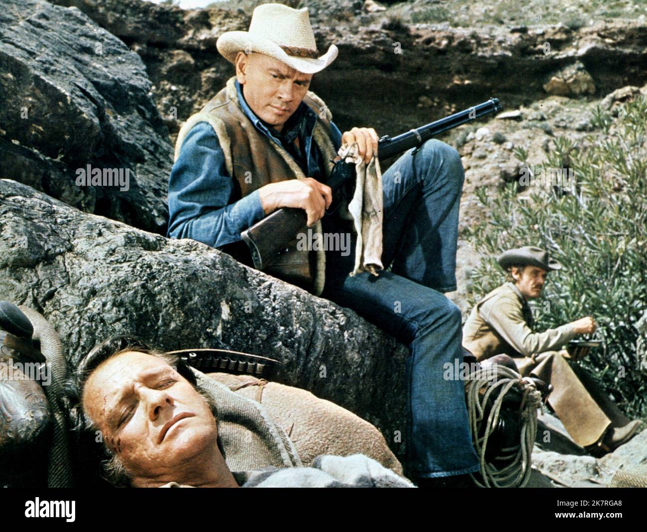 Catlow Yul Brynner & Richard Crenna Film Catlow (USA/UK 1971) Director: Sam ...