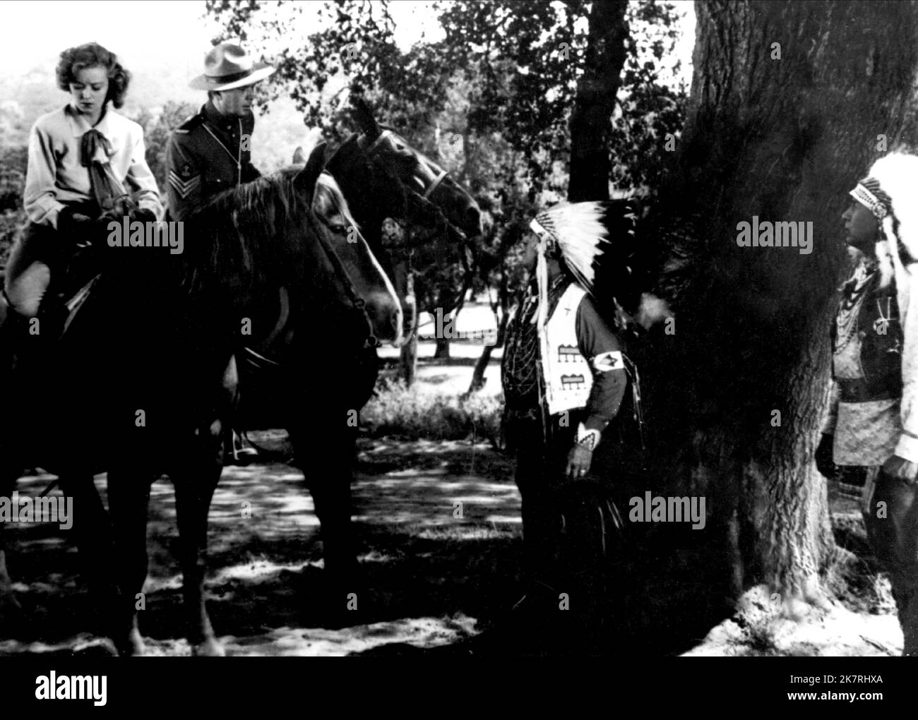 Russell Hayden & Jennifer Holt Film Trail Of The Mounties (1975