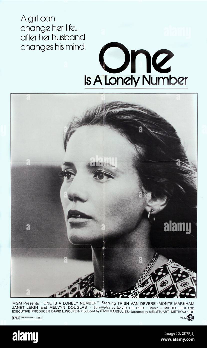 Trish Van Devere Poster Film: One Is A Lonely Number (1973) Characters: Aimee Browe  Director: Mel Stuart 19 June 1972   **WARNING** This Photograph is for editorial use only and is the copyright of METRO and/or the Photographer assigned by the Film or Production Company and can only be reproduced by publications in conjunction with the promotion of the above Film. A Mandatory Credit To METRO is required. The Photographer should also be credited when known. No commercial use can be granted without written authority from the Film Company. Stock Photo