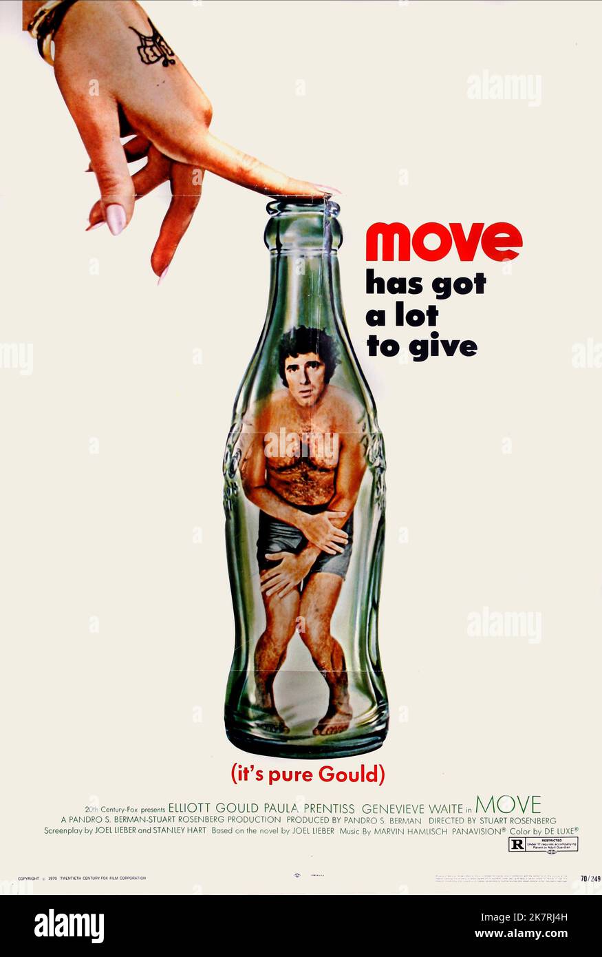 Move Movie Elliott Gould Poster Film: Move (1975) Characters: Hiram Jaff Director ...
