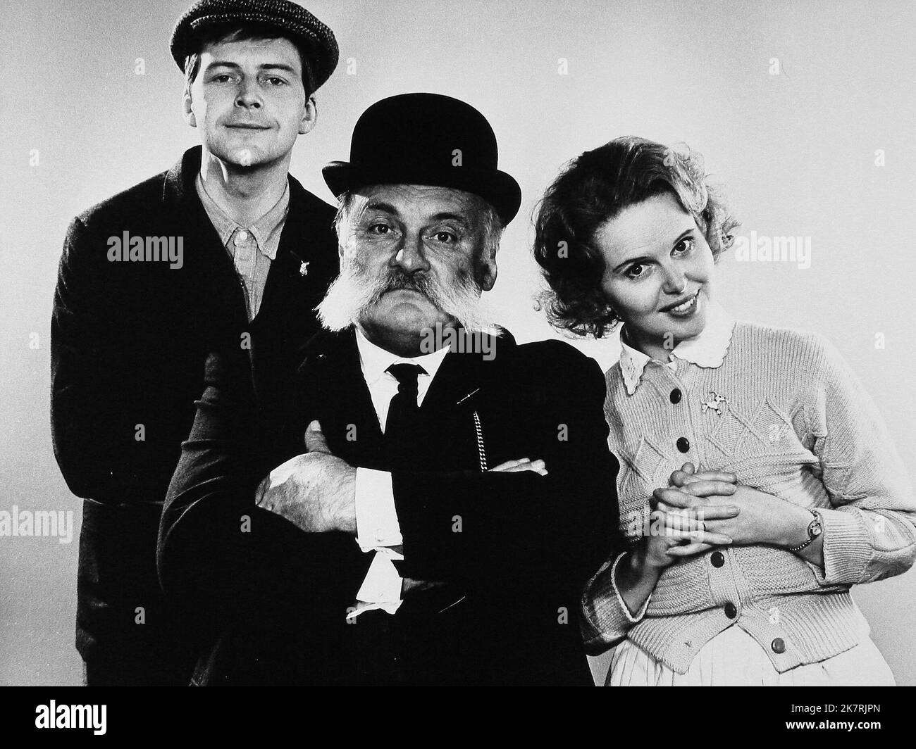 Ian Lavender, Jimmy Edwards, Patricia Brake Television: The Glums (1976) Characters: Ron (unknown episodes),Father (unknown episodes),Eth (unknown episodes)  07 November 1978   **WARNING** This Photograph is for editorial use only and is the copyright of LWT and/or the Photographer assigned by the Film or Production Company and can only be reproduced by publications in conjunction with the promotion of the above Film. A Mandatory Credit To LWT is required. The Photographer should also be credited when known. No commercial use can be granted without written authority from the Film Company. Stock Photo